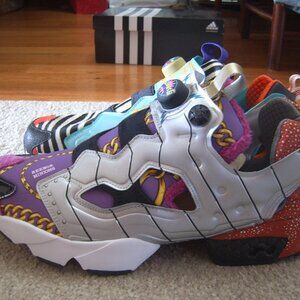 Size 10.5 - Reebok Illumination’s Minions x Instapump Fury Vicious 6 Shoes NwB